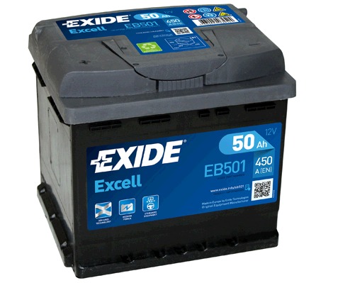 Autobaterie EXIDE Excell 50Ah, 12V, EB501 (EB501)